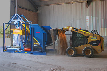 Australischer Logistik-Marktführer füllt bis zu 10 Big-Bags pro Stunde mit Abrasiven-Mineralien