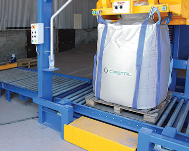 Australischer Logistik-Marktführer füllt bis zu 10 Big-Bags pro Stunde mit Abrasiven-Mineralien
