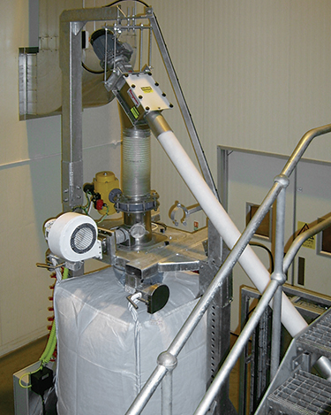 Malzproduktionsengpässe werden mit flexiblem Schneckenförderer, Big- Bag Befülleinheit und Entladeanlage beseitigt